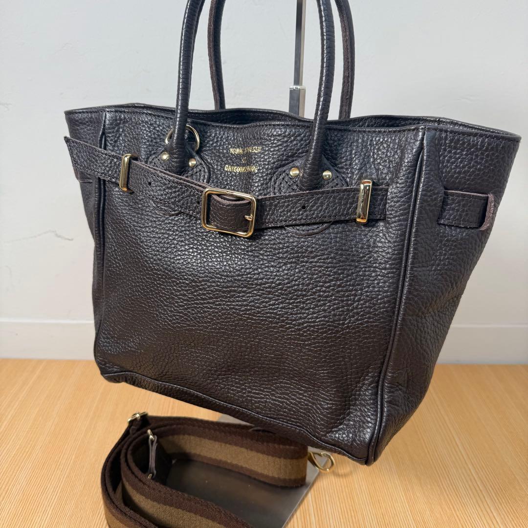 YOUNG＆OLSEN／ヤングアンドオルセン】別注ストラップ付きベルトバック YOUNG&OLSEN ヤングアンドオルセン 別注ストラップ付きベルトバッグ