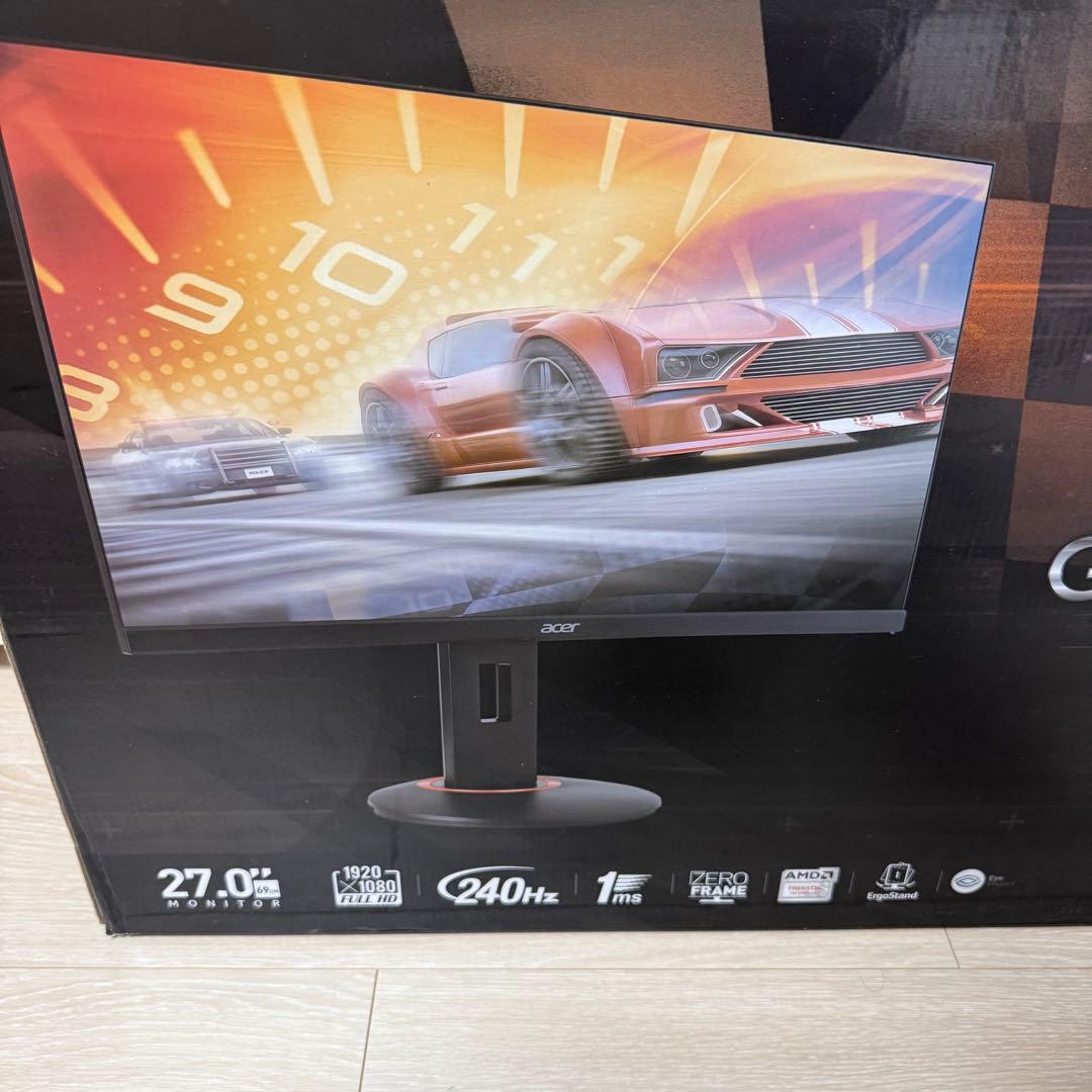 美品 Acer ゲーミングモニター XF270H Abmidprzx 240hz - メルカリ