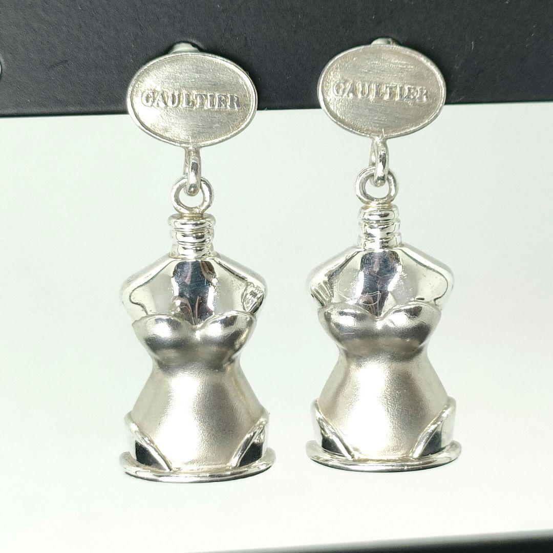 ジャンポール ゴルチェ トルソー型ピアス シルバー925 JPG 香水ボトル