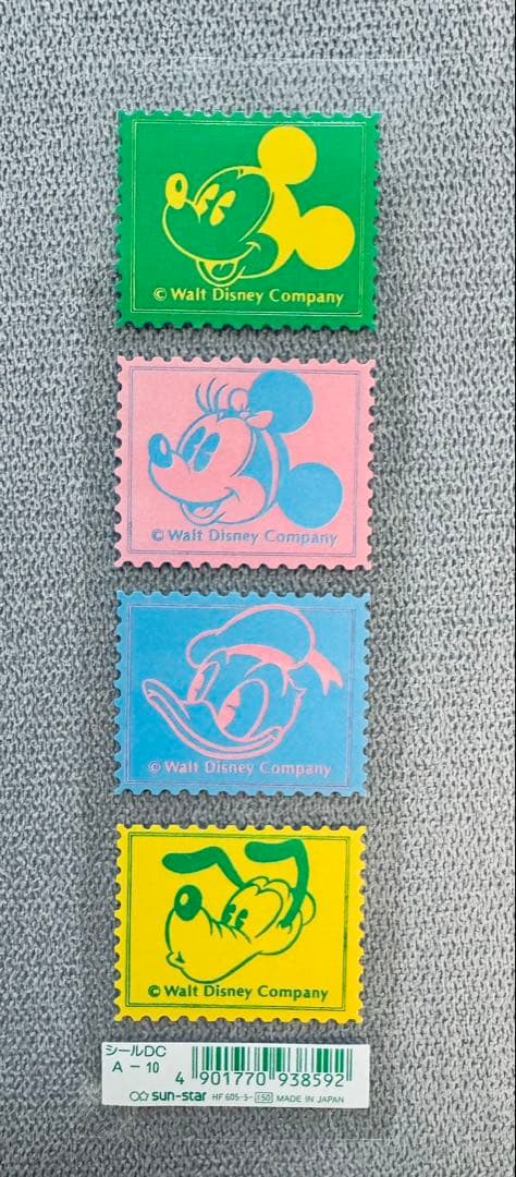 90年代 レトロ ディズニー ミッキーマウス シール 4シートセット