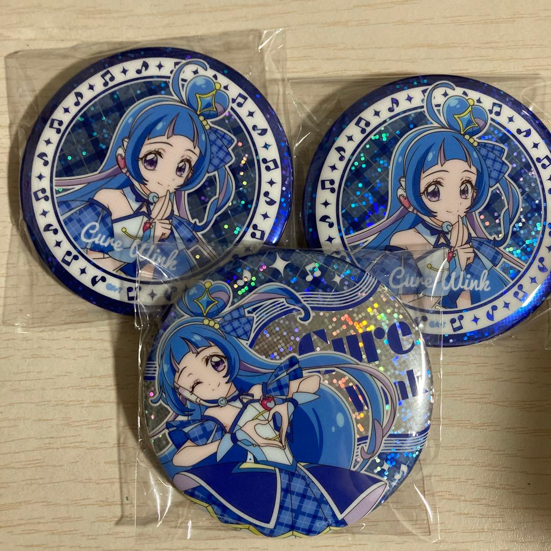 キュアウインク BIG缶バッジ3点セット - メルカリ