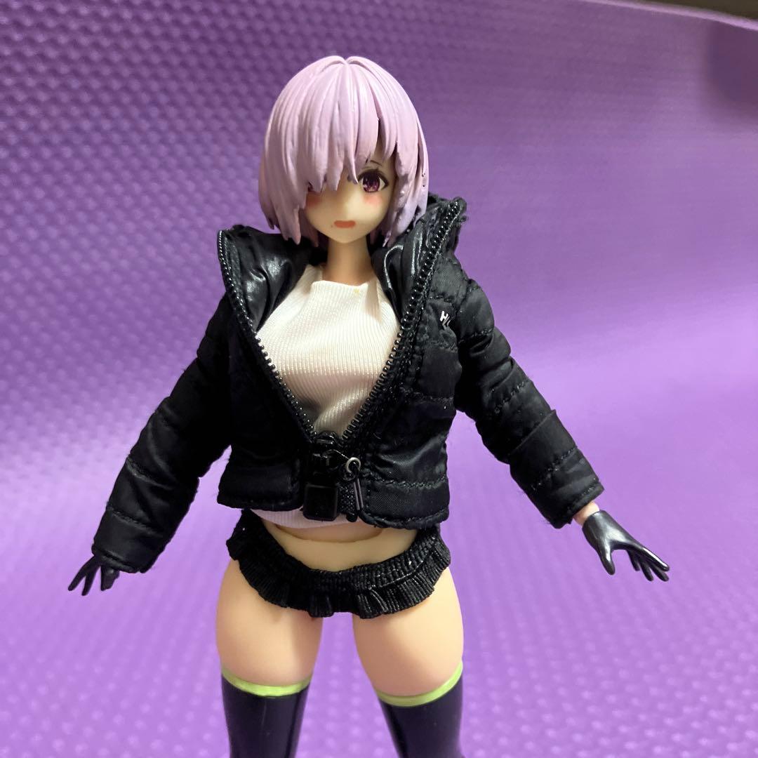 メガミデバイス 鯉印製koibody L使用改造素体髪パーツ フェイスパーツ