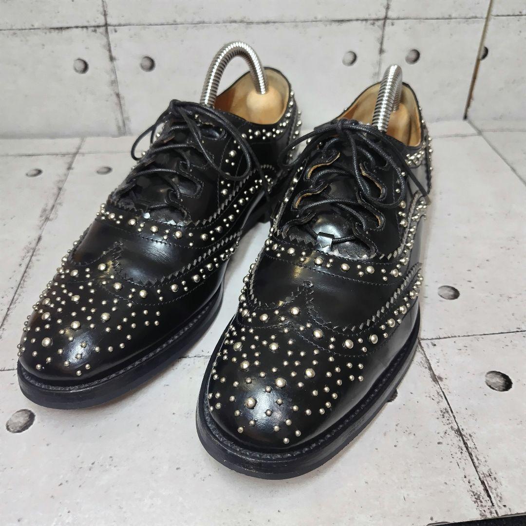 美品】 チャーチ church's レディース 革靴 スタッズ 装飾 36.5 - メルカリ