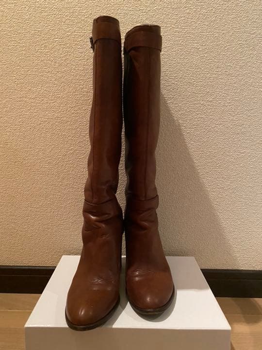 SLOBE IENA スローブイエナ本革ブラウンロングブーツ