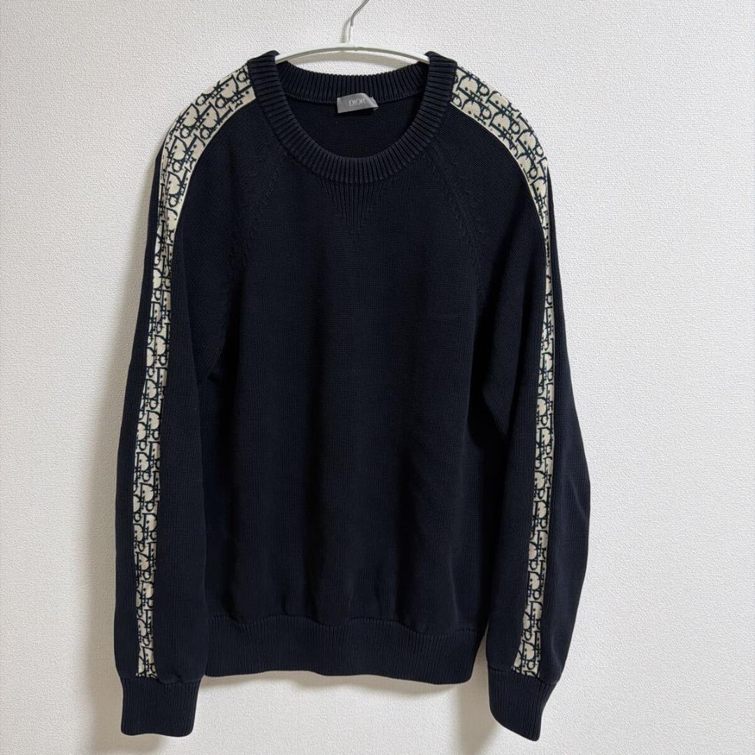 ディオール オブリーク ニット セーター size M ネイビー メンズ