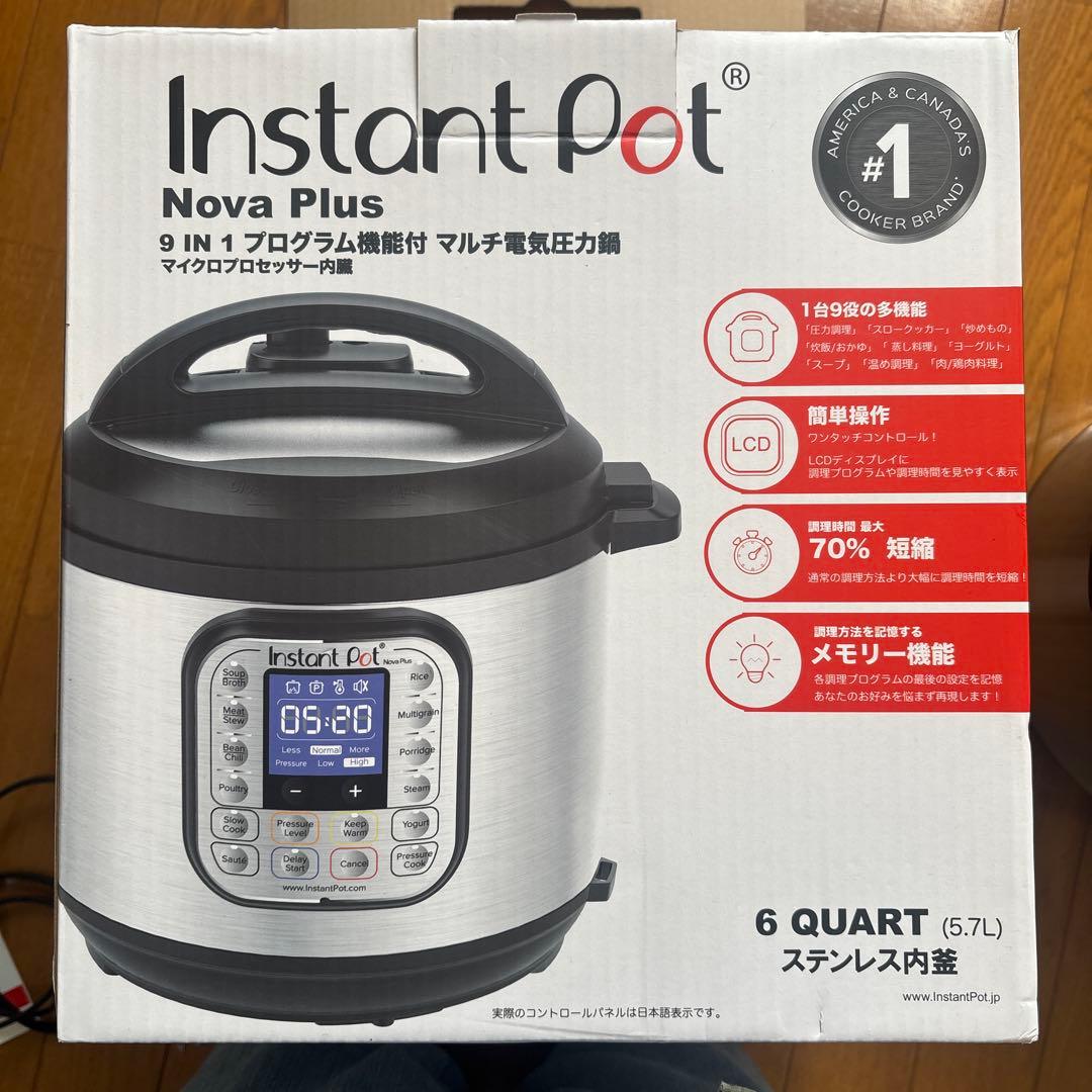 Instant Pot Nova Plus 電気圧力鍋　5.7L