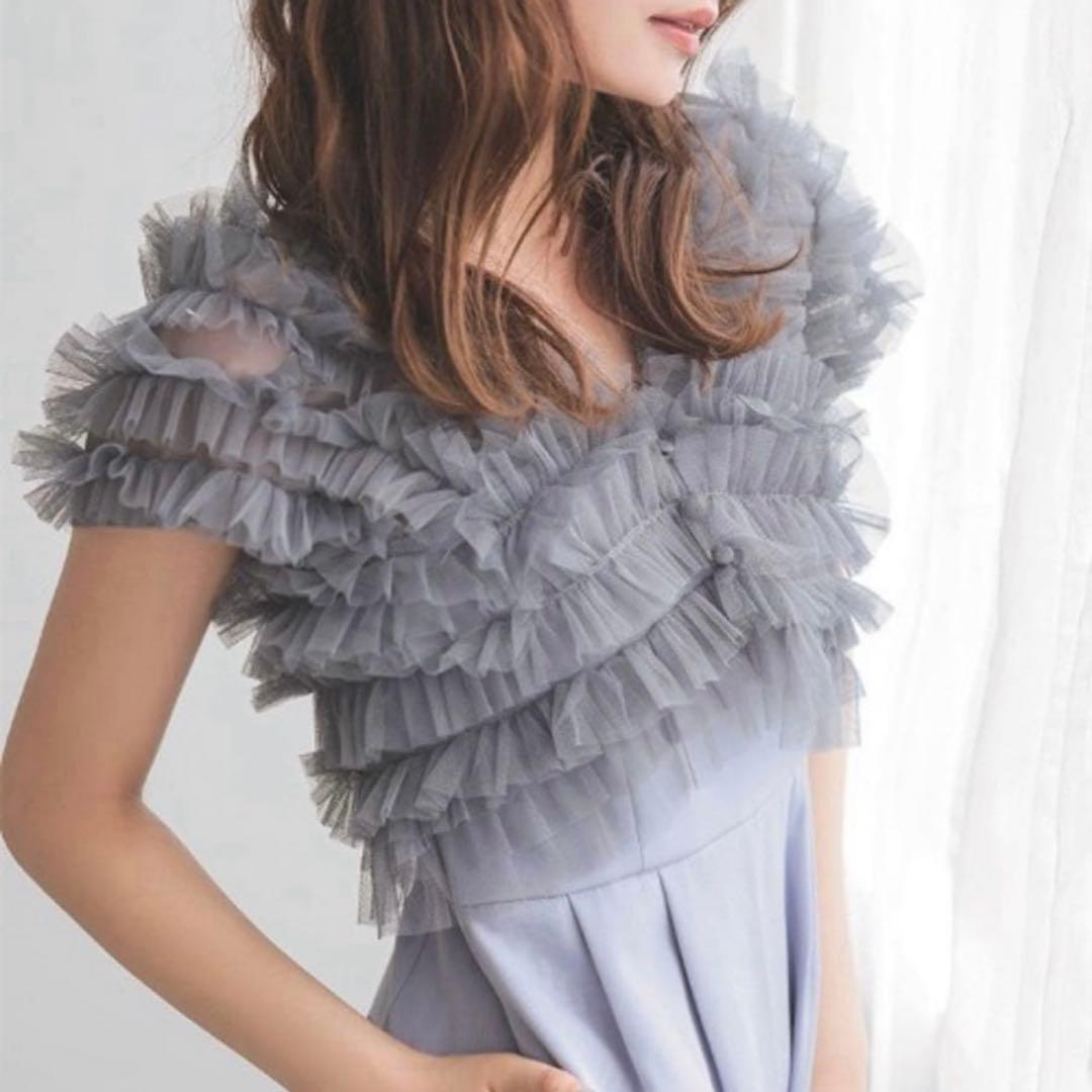 ANDRESD チュールベストオールインワンドレス