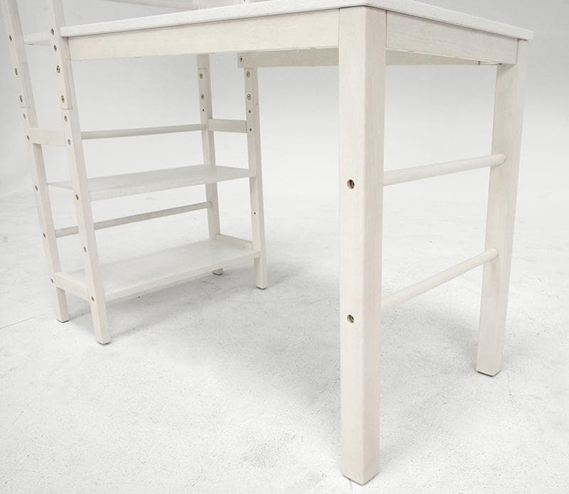 ルリアン様専用 棚付き ワークデスク ホワイト 勉強机 収納 幅120