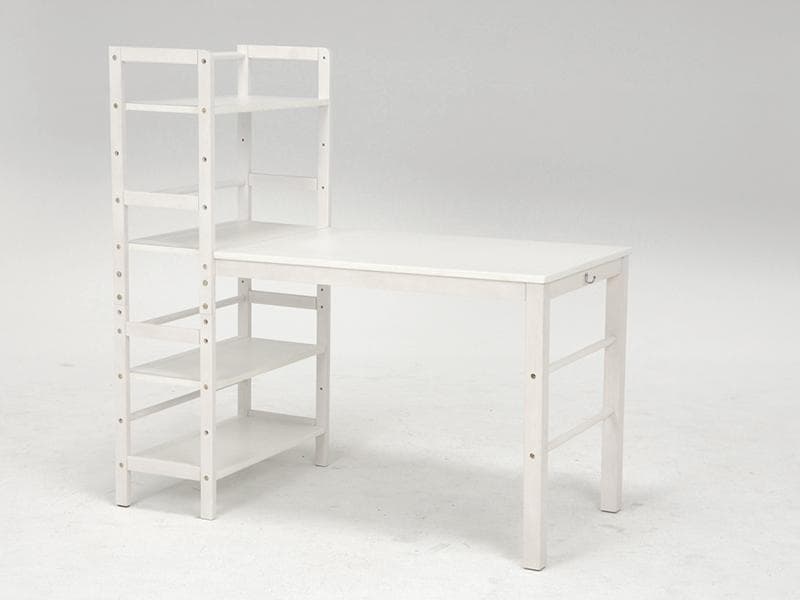 ルリアン様専用 棚付き ワークデスク ホワイト 勉強机 収納 幅120