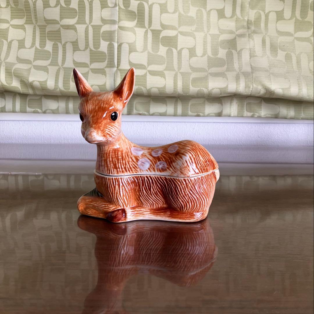 ミッシェル・コーガン　鹿　パテポット　テリーヌポット　フランス　ヴィンテージ Michel Caugant のテリーヌポット France – Tsubame Märkt
