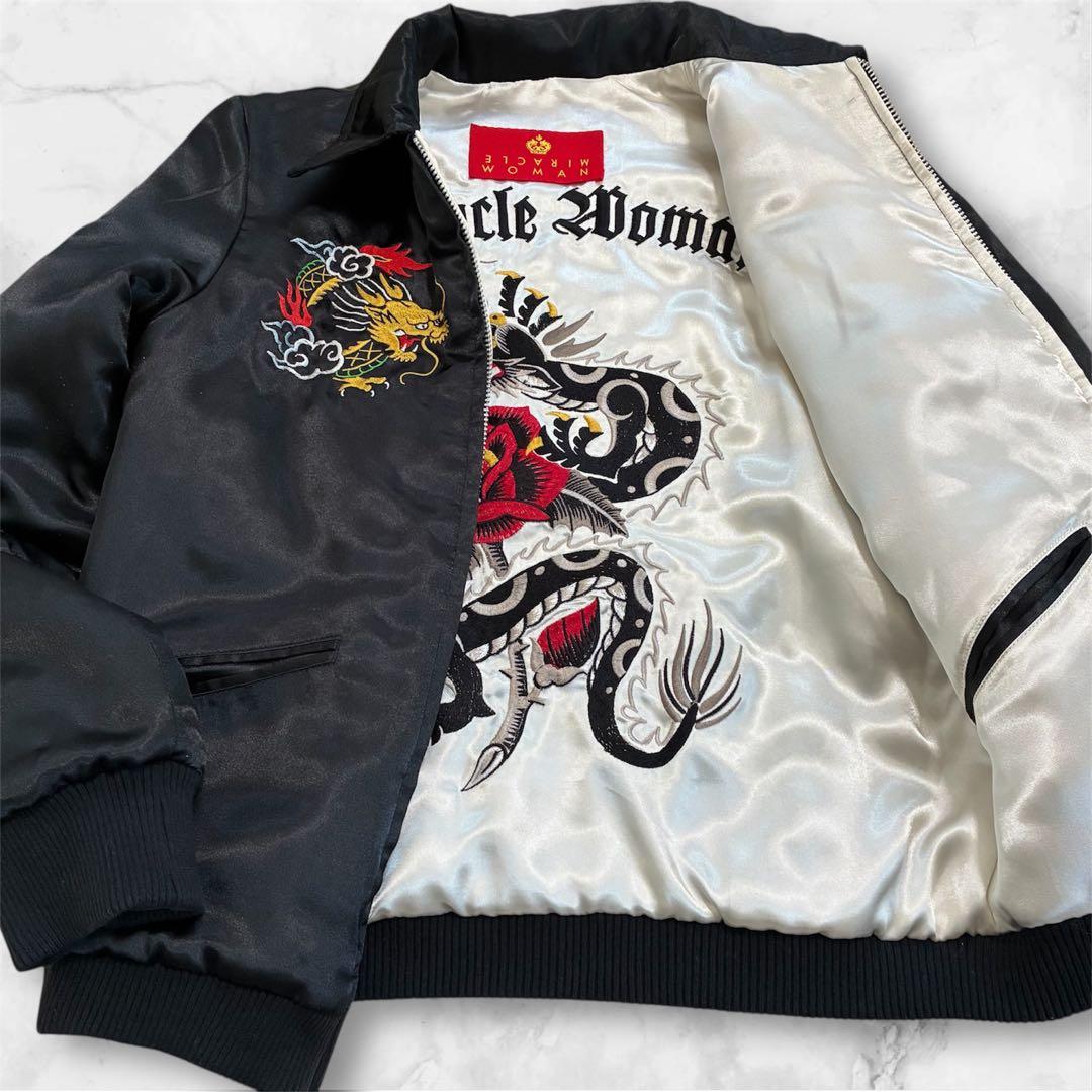 極美品✨激レア ミラクルウーマン スカジャン リバーシブル 東洋 ピンクドラゴン 極美品✨激レア ミラクルウーマン スカジャン リバーシブル 東洋