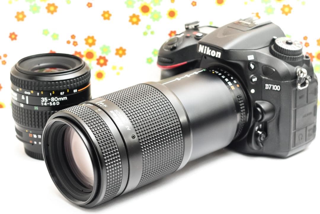 ニコン Nikon D7100☆スマホに転送可♪☆ダブルレンズ☆本格一眼 Nikon D7100デジタル一眼レフカメラ レンズ4本セット Nikon D7100