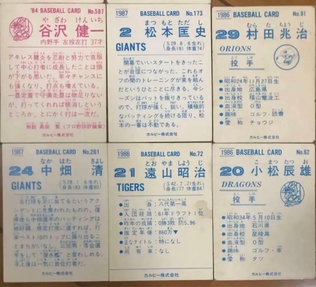 昭和レトロ】プロ野球チップスカード84、86、87、88計23枚 - メルカリ