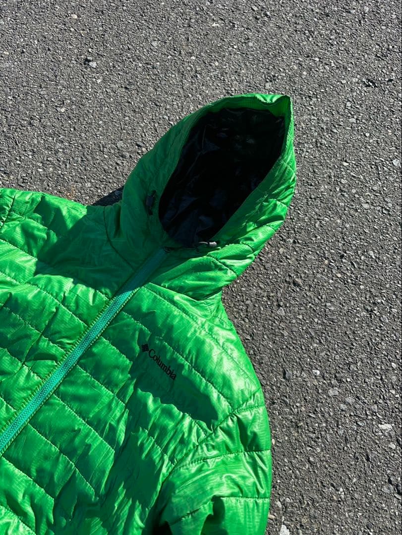 希少 Columbiaクレーターレイク ダウンパーカ y2k ドローコード 刺繍