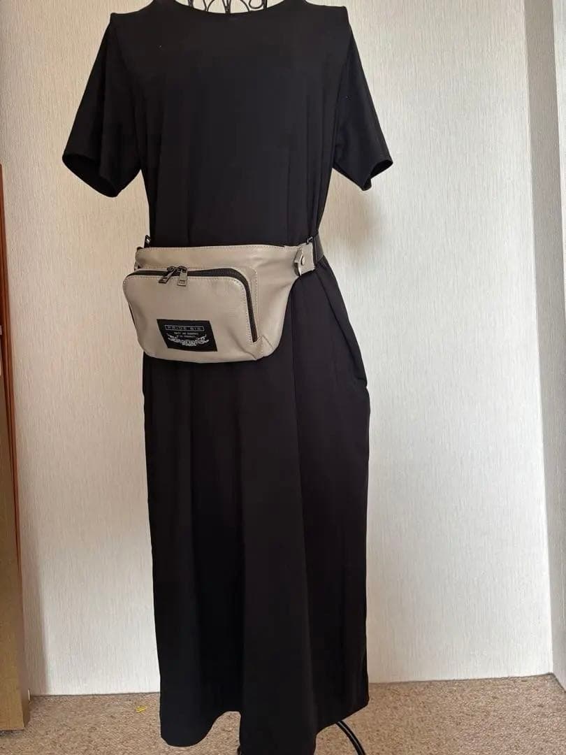 PRIDE BISグレーウエストポーチ フロントポケット付き PRIDE BISグレーウエストポーチ フロントポケット付き PRIDE BISグレー