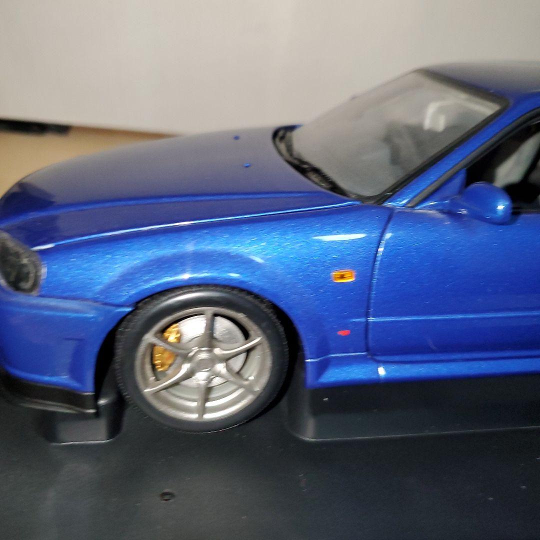 オートアート1/18 77301 日産R34スカイラインGT-R 1999ブルー - メルカリ