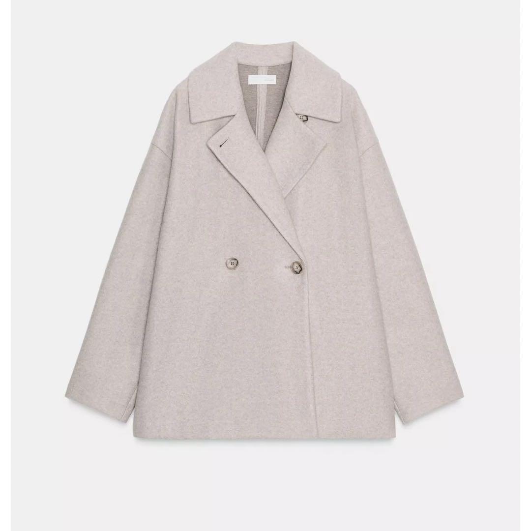 新品タグ付き☆ZARA ソフトダブルブレストコート Sサイズ - メルカリ