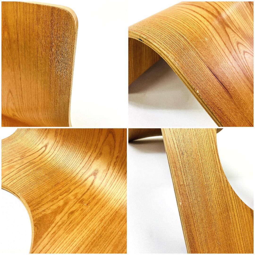 Tendo 天童木工 座椅子 2脚セット 藤森健次 曲げ木 ケヤキ板目