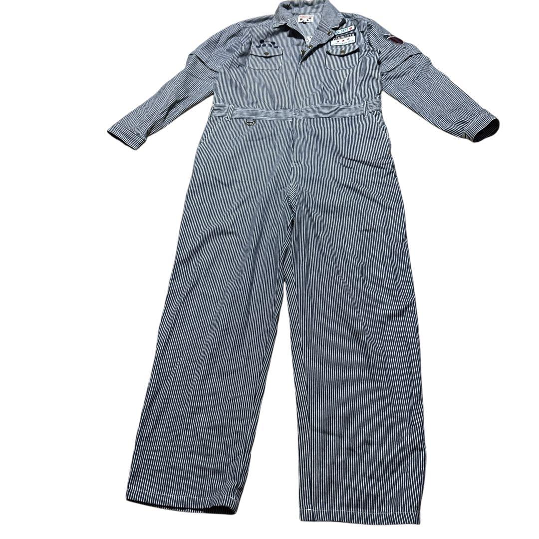 パンディエスタジャパン つなぎ 刺繍 ヒッコリー pandiesta japan