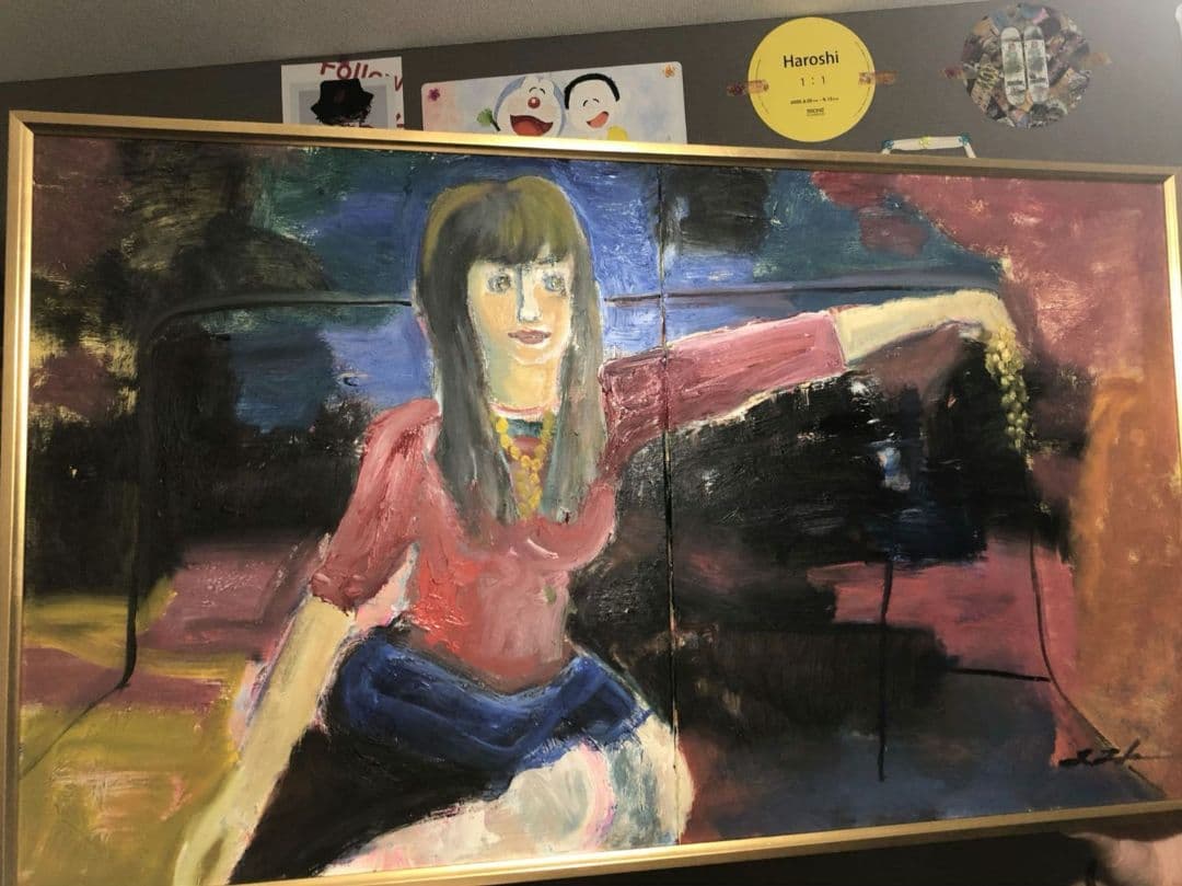 田中拓馬　油絵　原画 田中拓馬 (Takuma Tanaka)「Blue tree」ART GALLERY M