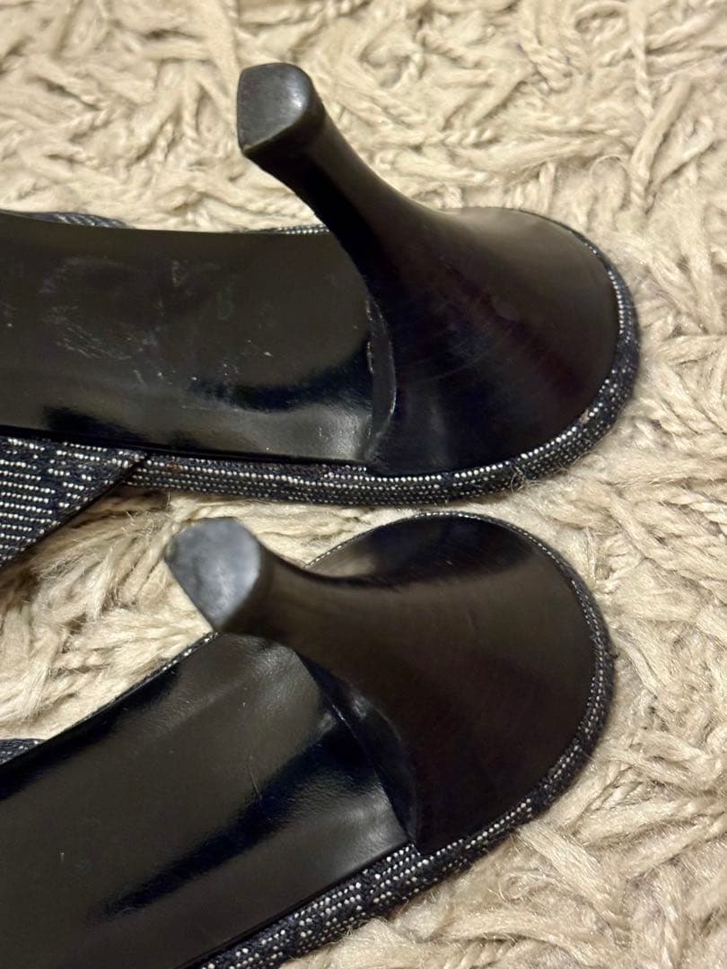 GUCCI グッチ GGデニムミュール ブラック 箱付 24〜24.5 美品 - メルカリ