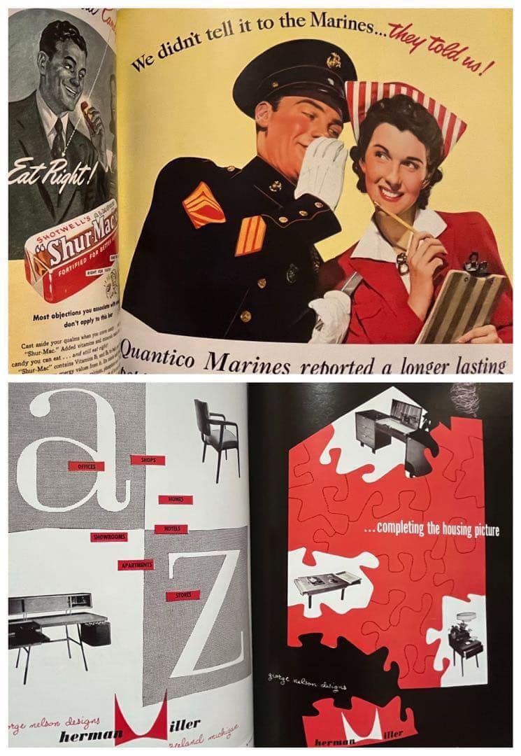 洋書 All-American Ads 40s 広告 スペースエイジ インテリア - メルカリ