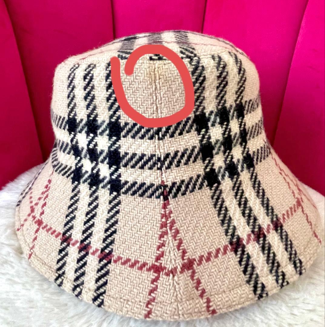 Burberry ロンドン ノバ チェック柄 ウール バケットハット - メルカリ