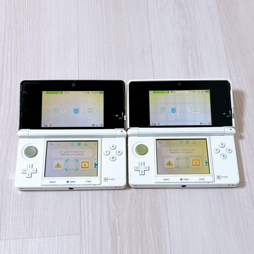 1422【ジャンク】ニンテンドー3DS アイスホワイト ピュアホワイト 2台