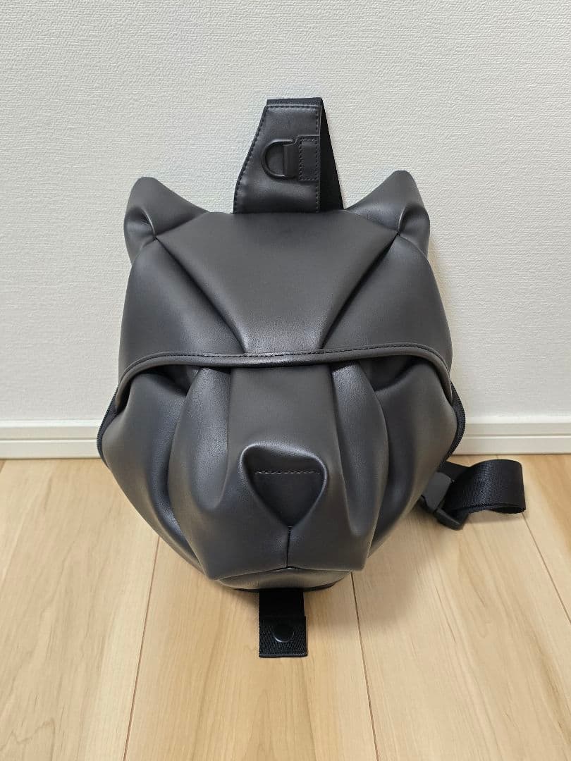 ボディバッグ　オオカミ　oribagu ORIBAGU折り紙バッグ＿ブラックオオカミ＿ボディバッグ