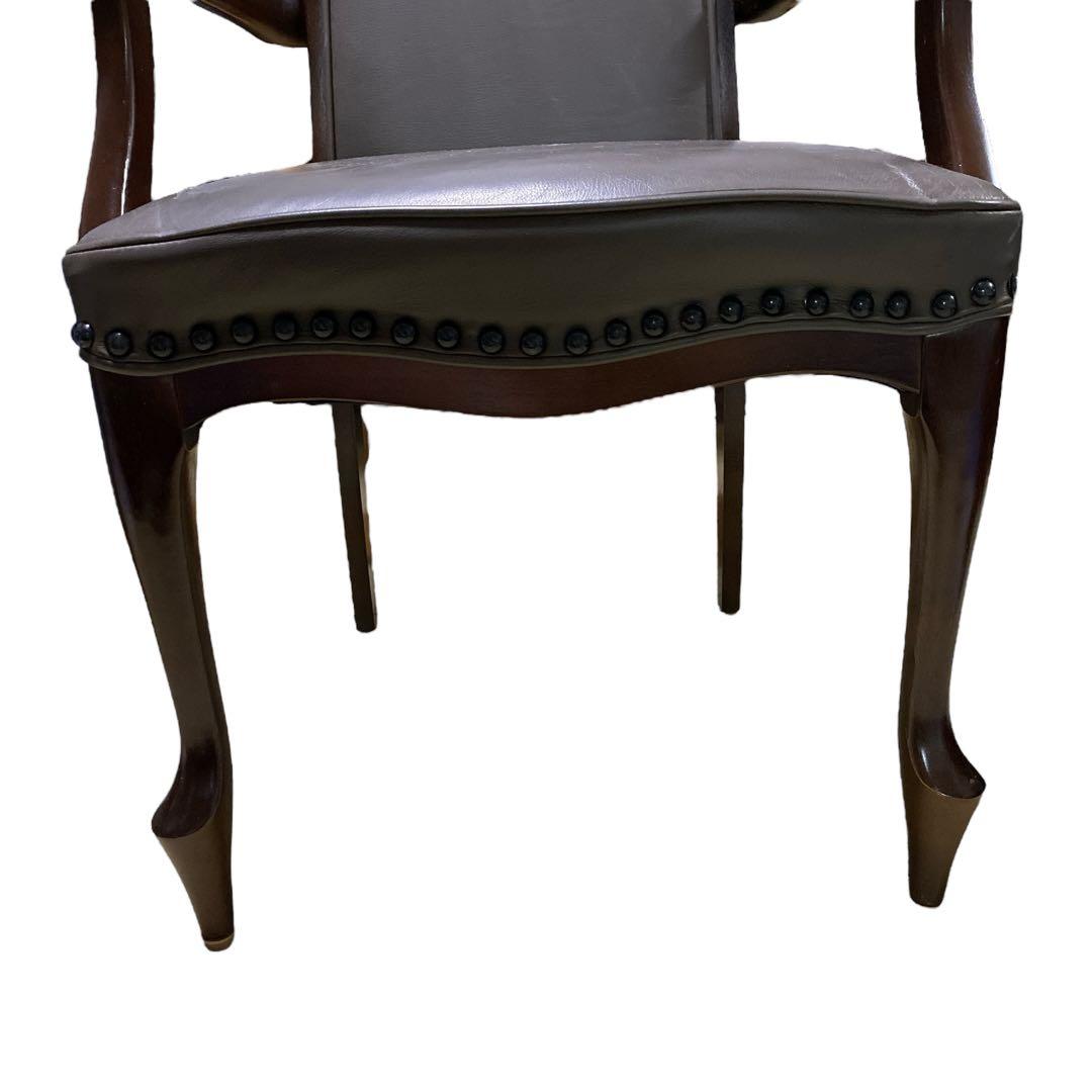 マルニ ベルサイユ ダイニングチェア 2脚 鋲打ち 猫脚 肘置きあり なし