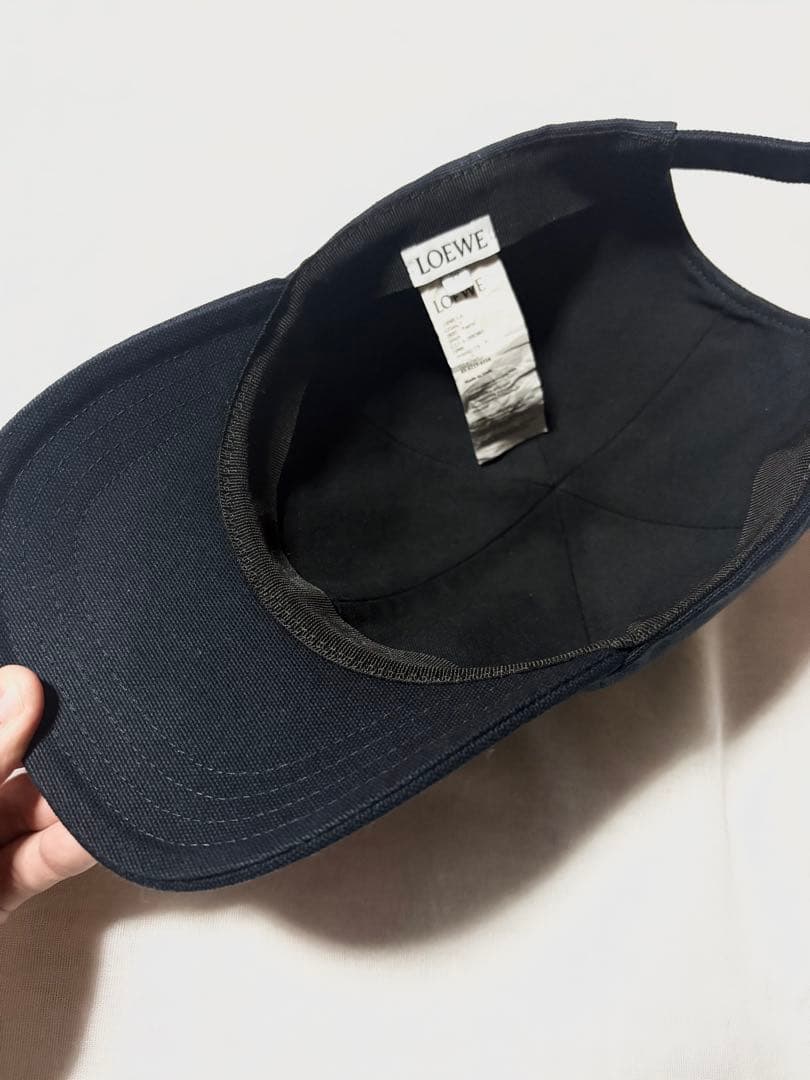 LOEWE ロエベ ロゴキャップ ネイビー サイズ59 納品書 タグ 箱付き