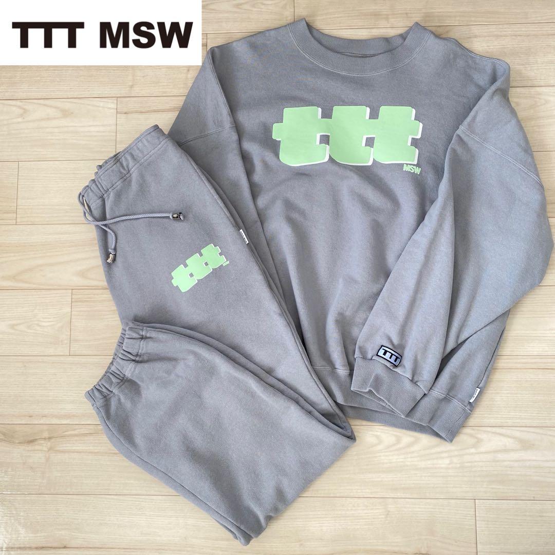 TTT MSW セットアップ トレーナー スウェット オーバーサイズ ロゴ