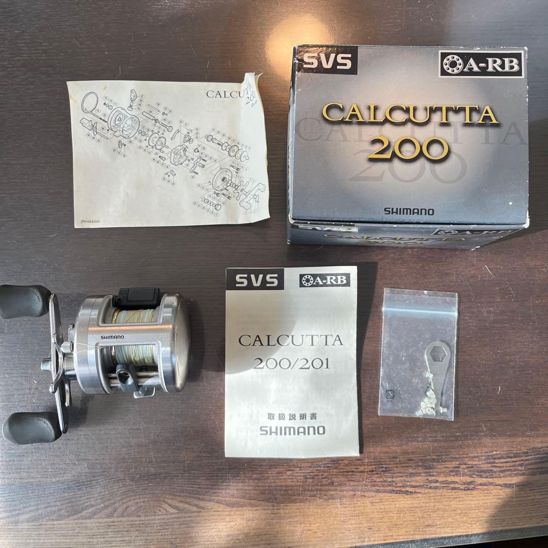 H*.様 【箱付・説明書／美品】シマノ カルカッタ200 SVS A-RB シル シマノ純正お取り寄せパーツ：納期1ヶ月】05 カルカッタ 200 商品