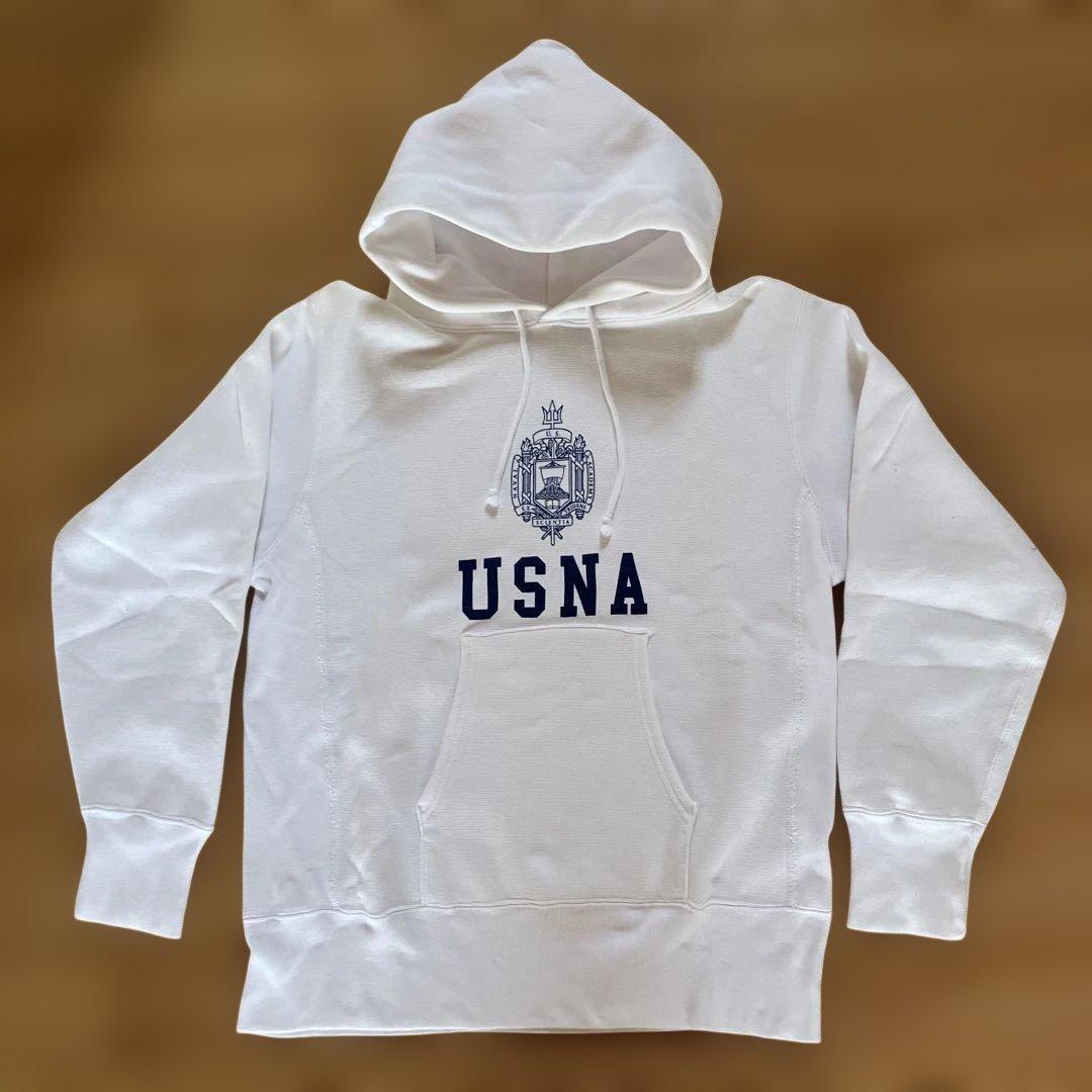 チャンピオンUSNAリバースウィーブLパーカー Champion / USNA ISSUE Reverse Weave Hooded