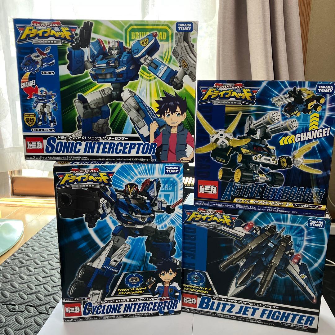 美品　ドライブヘッド　ソニックインターセプターセット Amazon.co.jp: トミカ ハイパーレスキュー ドライブヘッド 01 ソニック