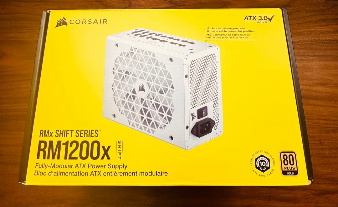 CORSAIR RM1200x SHIFT White 1200W 電源 Amazon | CORSAIR RM1200x Shift White PC電源ユニット 1200W PCIe5.0