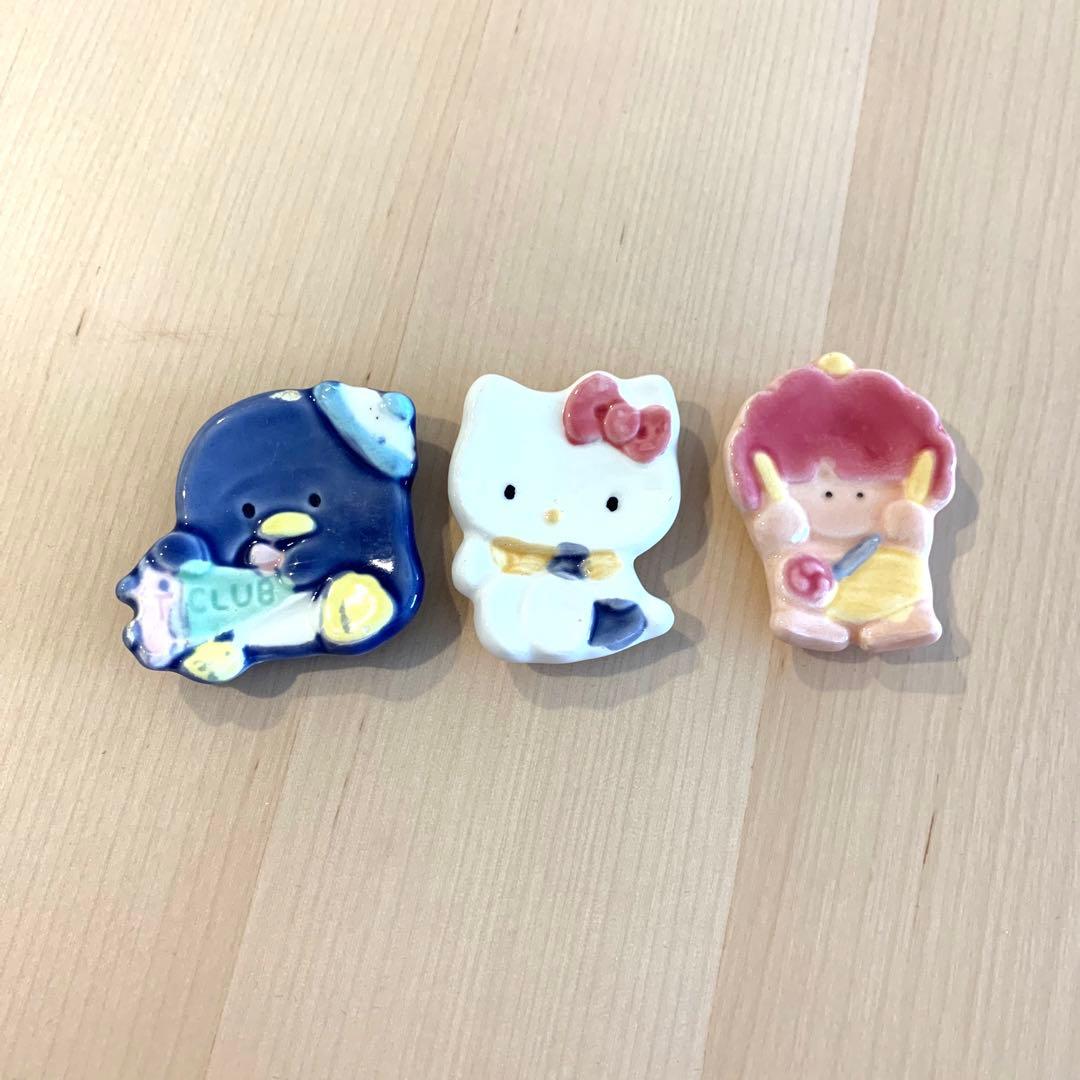 昭和レトロ サンリオ 陶器 箸置き セット ハローキティ タキシードサム