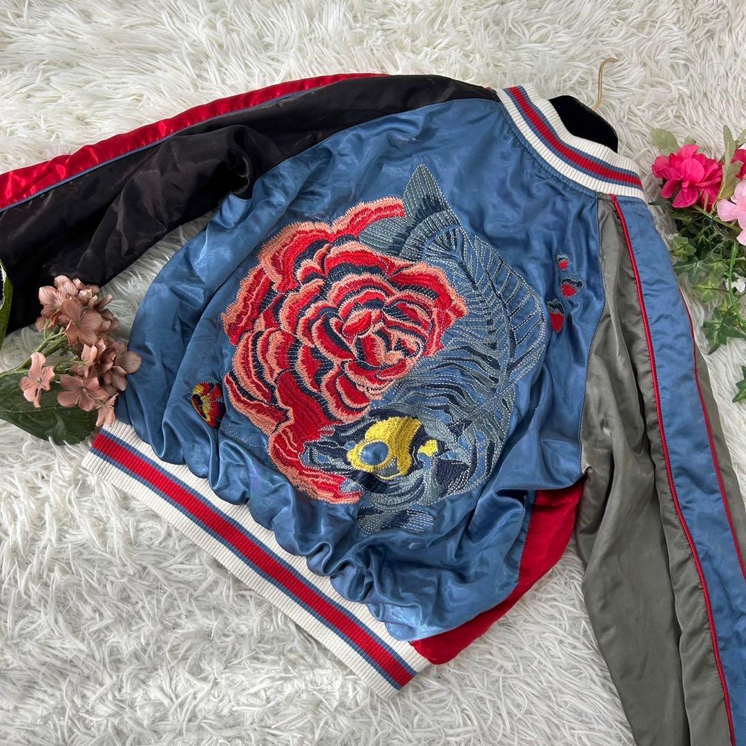 DIESEL ディーゼル レディース リバーシブル スカジャン ブルゾン 刺繍