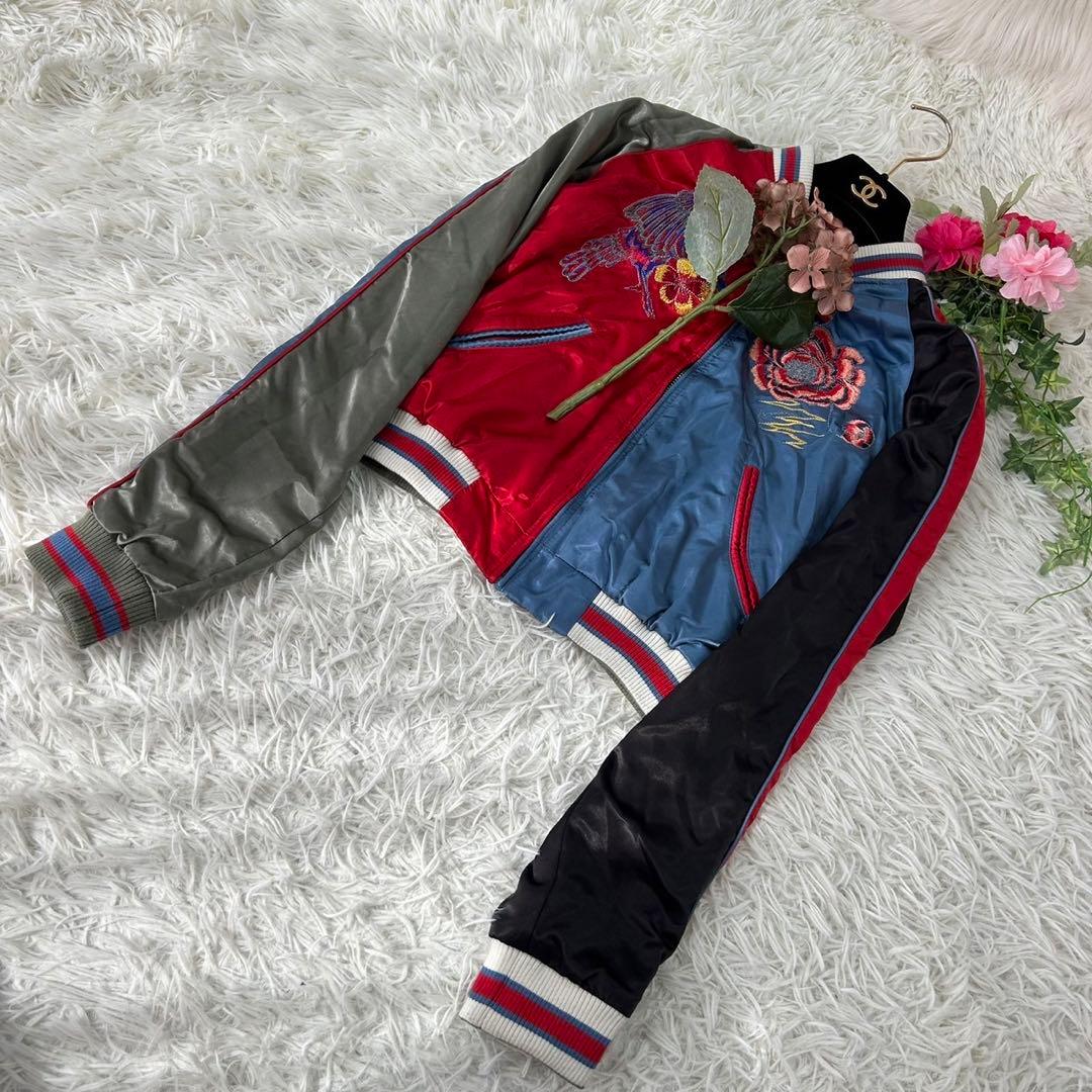 DIESEL ディーゼル レディース リバーシブル スカジャン ブルゾン 刺繍