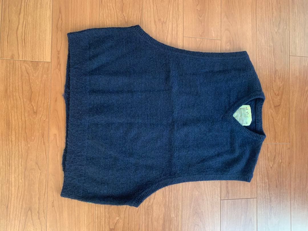 試着のみ】SSZ BORO MOHAIR VEST ネイビー サイズM - メルカリ