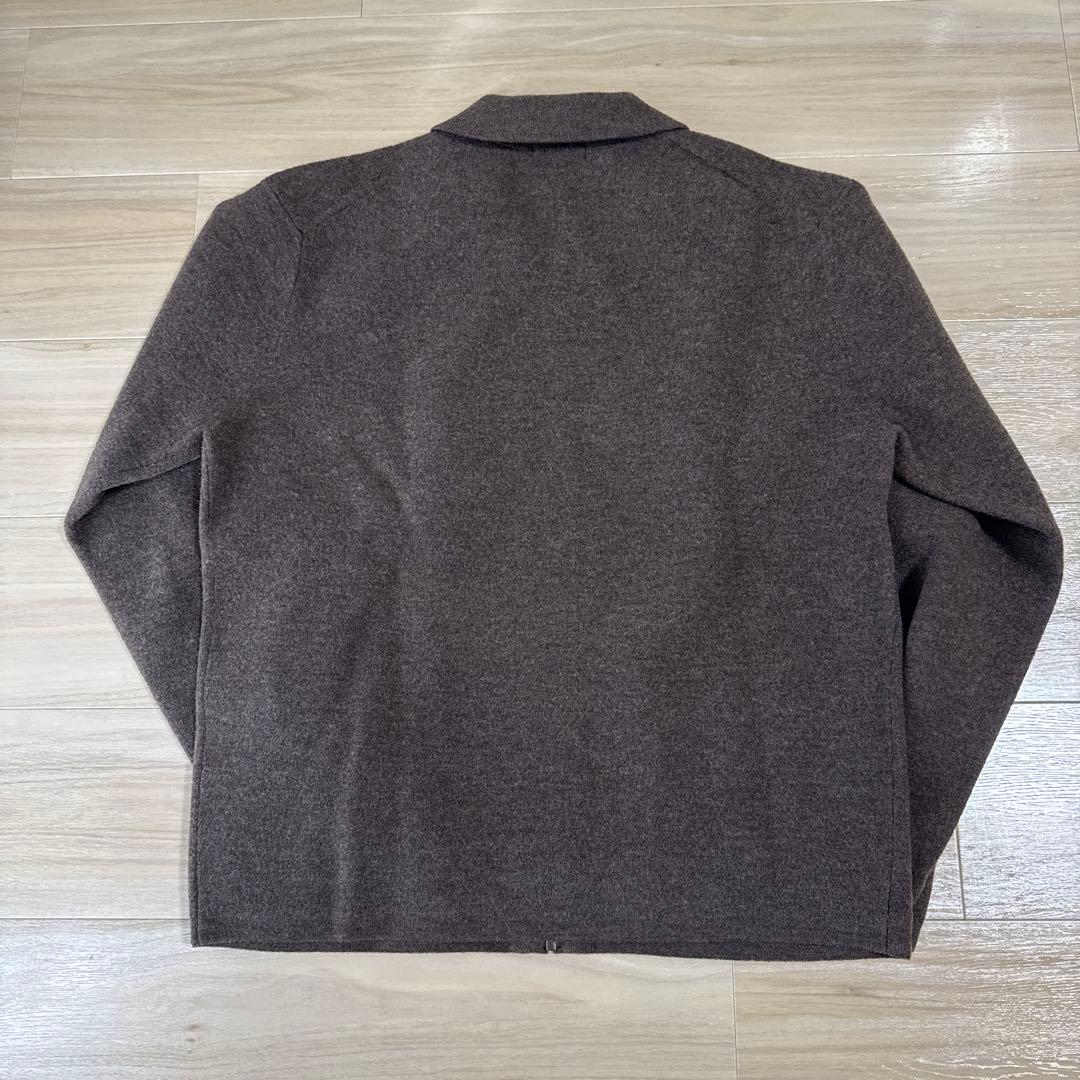 ユニクロC ニットフルジップジャケット M ブラウン - メルカリ