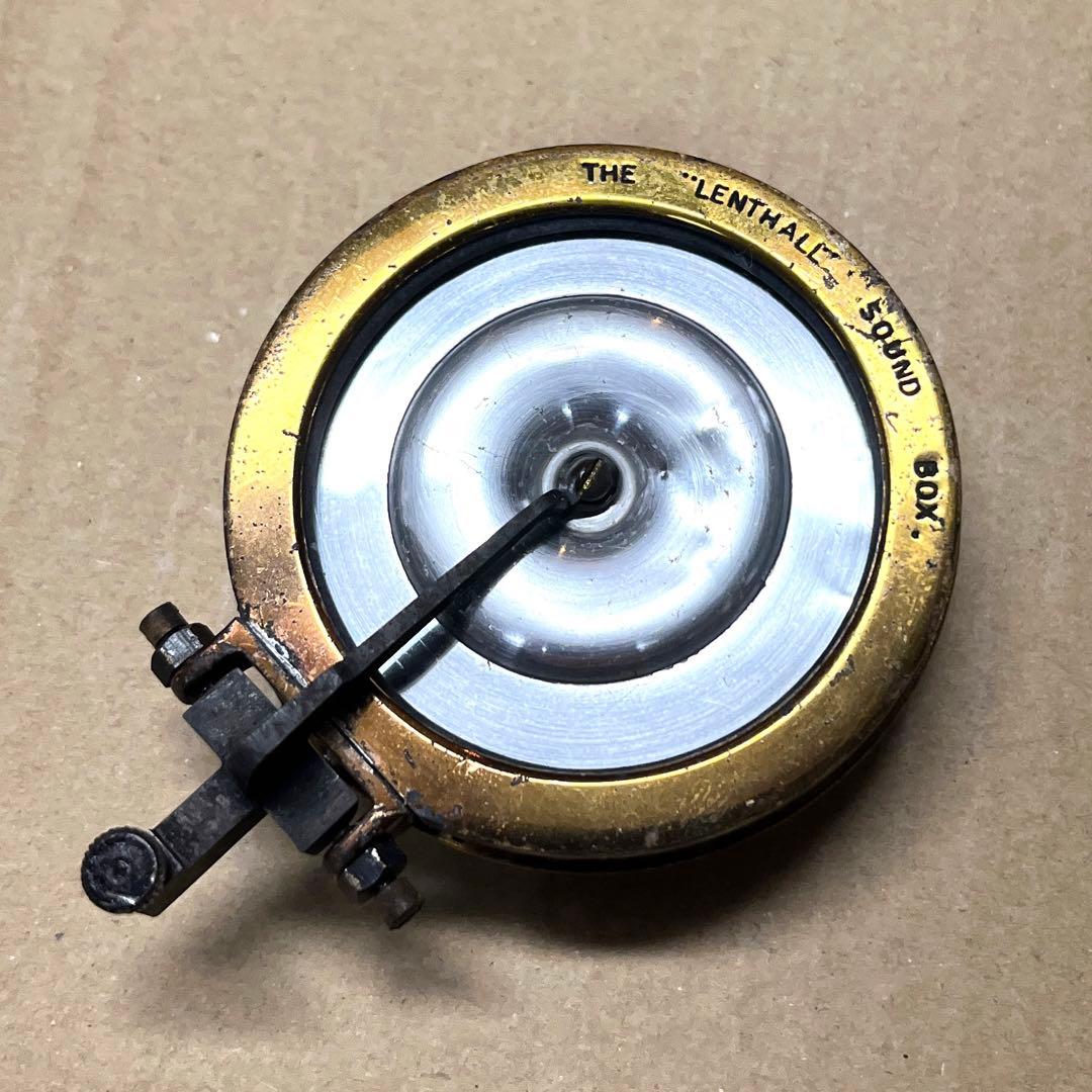 ♬ 英国製 LENTHALL 蓄音機 ゴールドメッキ サウンドボックス OH済 蓄音機
