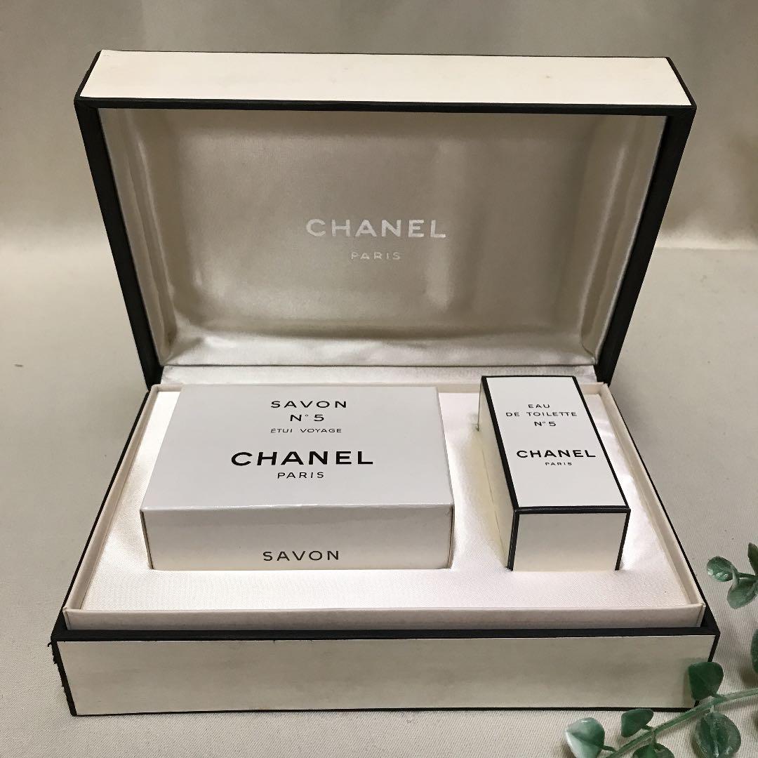 新品 フランスCHANEL シャネル香水5番 シャネル石鹸 サヴォン セット