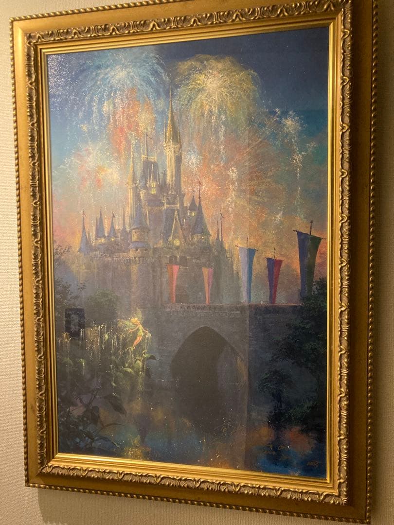 ジェームスコールマン　ティンカーベルとお城　ディズニー　Disney アート ディズニー絵画 トーマス キンケード ティンカーベル&ピーターパン
