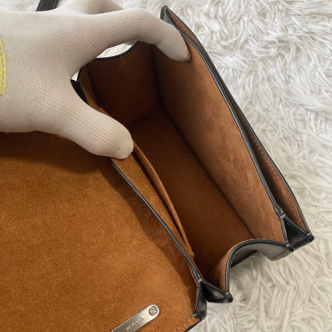 極美品 現行 コーチ ショルダーバック モーガン スクエア 黒 レザー