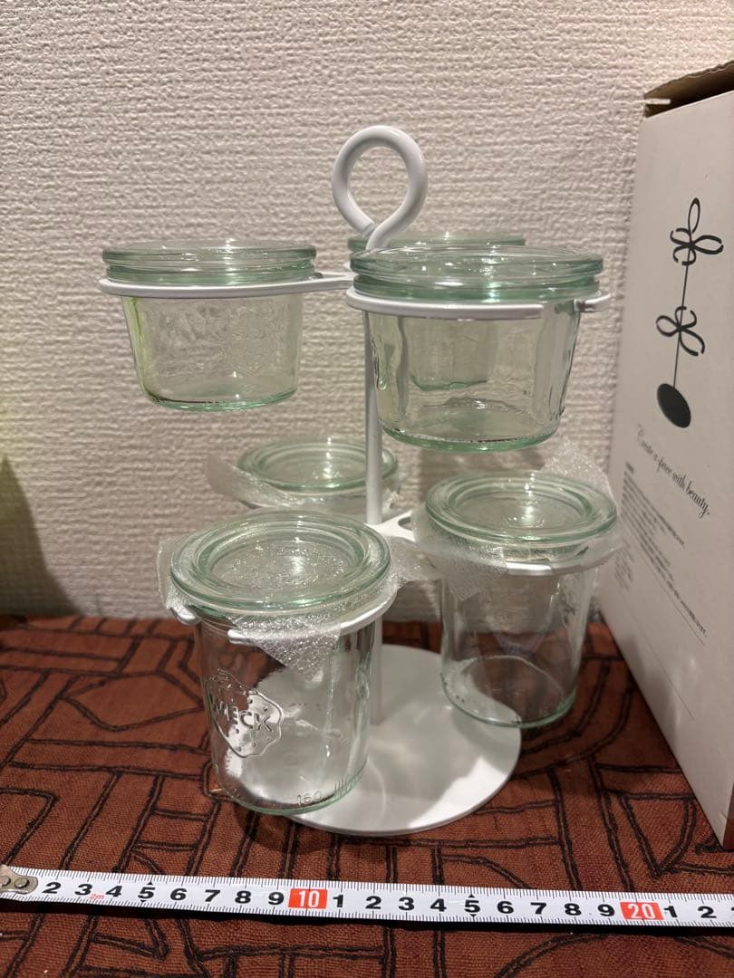 廃盤品】WECK ウェック クローバーラック 収納ラック 調味料 保存容器