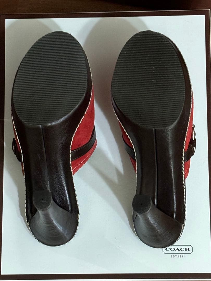 KANAKO様専用 新品未使用 COACH ミュール スエード 本革包み