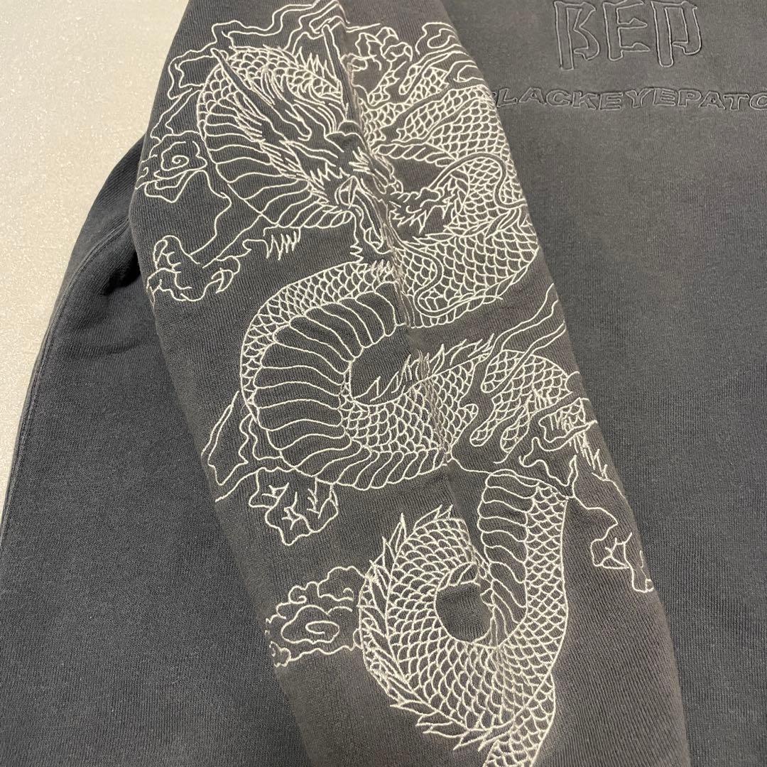 ブラックアイパッチ B印 ドラゴン 龍 竜 刺繍 スウェット - メルカリ