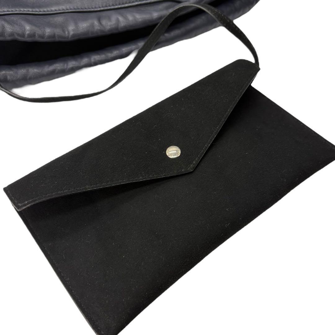 極美品】サンローラン テディ ショルダーバッグ チェーン 巾着 レザー