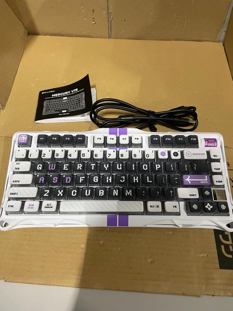 GravaStar Mercury V75 キーボード テンキーレス ホワイト - メルカリ